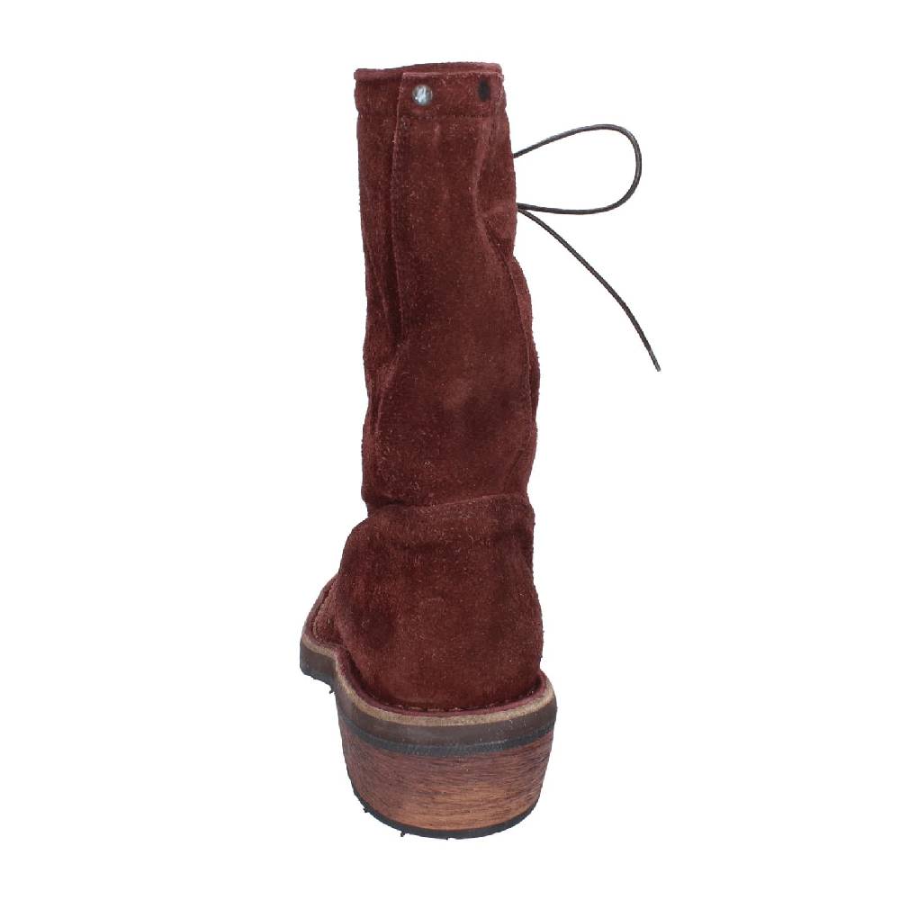 scarpe donna MOMA stivaletti bordeaux camoscio 77301C EY578 Vendita