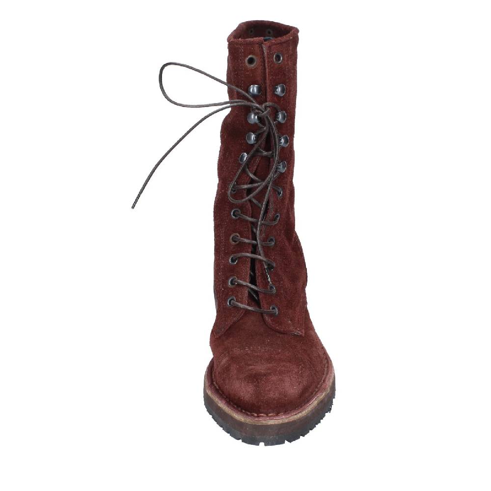 scarpe donna MOMA stivaletti bordeaux camoscio 77301C EY578 Vendita