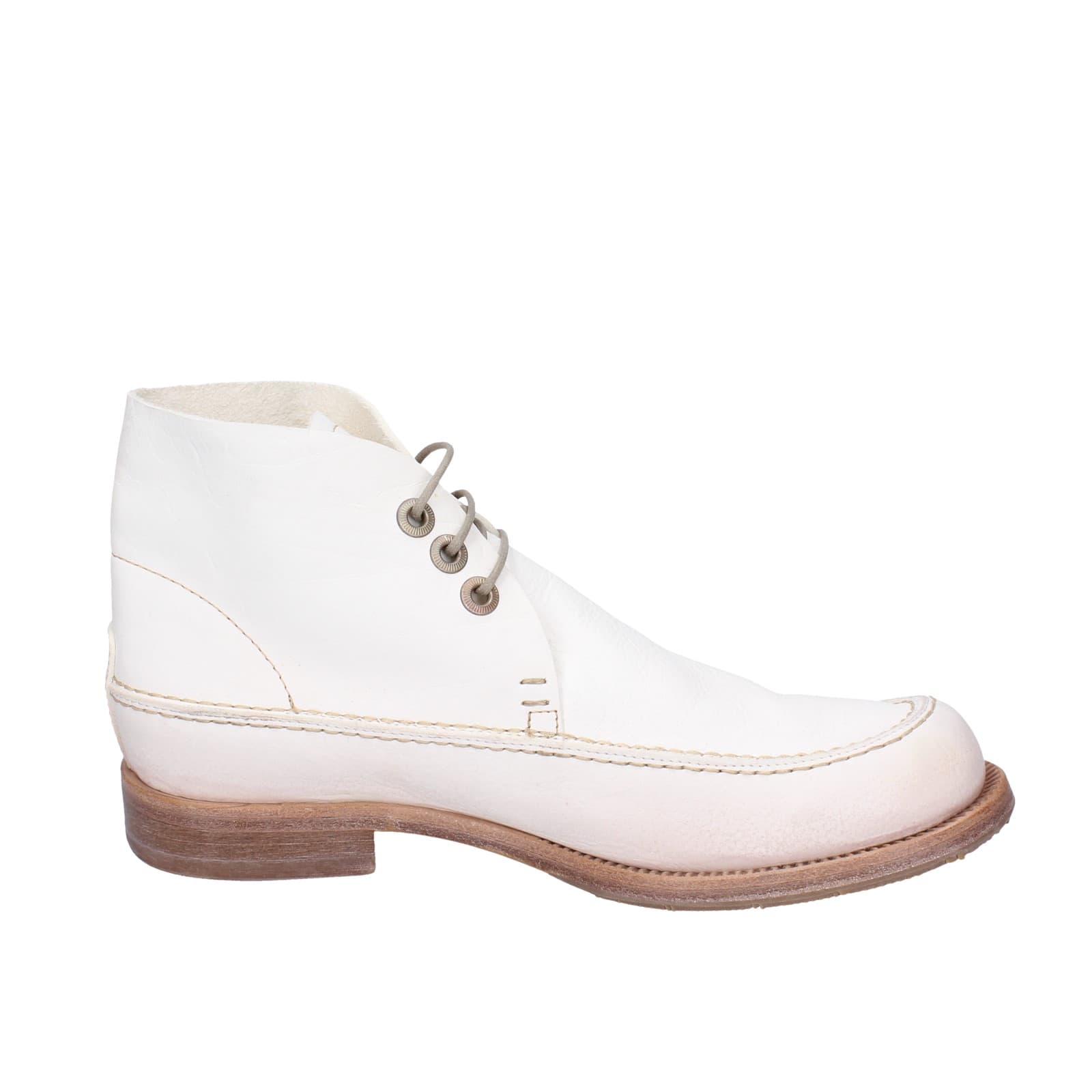 scarpe donna MOMA stivaletti bianco pelle 1BS474-NAC EZ868 Spedizione Gratuita