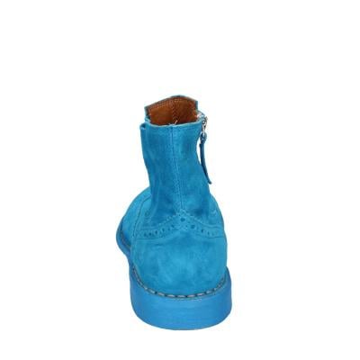 scarpe donna MOMA stivaletti celeste camoscio 1CS405-MAS BC826 Pezzi Unici