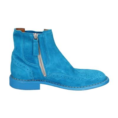scarpe donna MOMA stivaletti celeste camoscio 1CS405-MAS BC826 Pezzi Unici