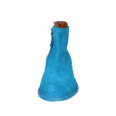 scarpe donna MOMA stivaletti celeste camoscio 1CS405-MAS BC826 Pezzi Unici