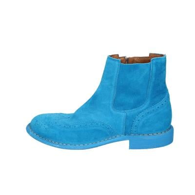 scarpe donna MOMA stivaletti celeste camoscio 1CS405-MAS BC769 Soddisfazione Garantita