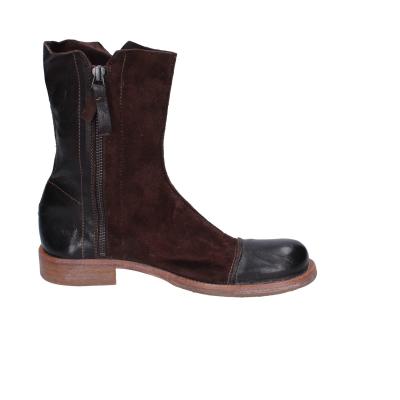 scarpe donna MOMA stivaletti marrone camoscio pelle 1CS431-QE BC768 Qualità Garantita