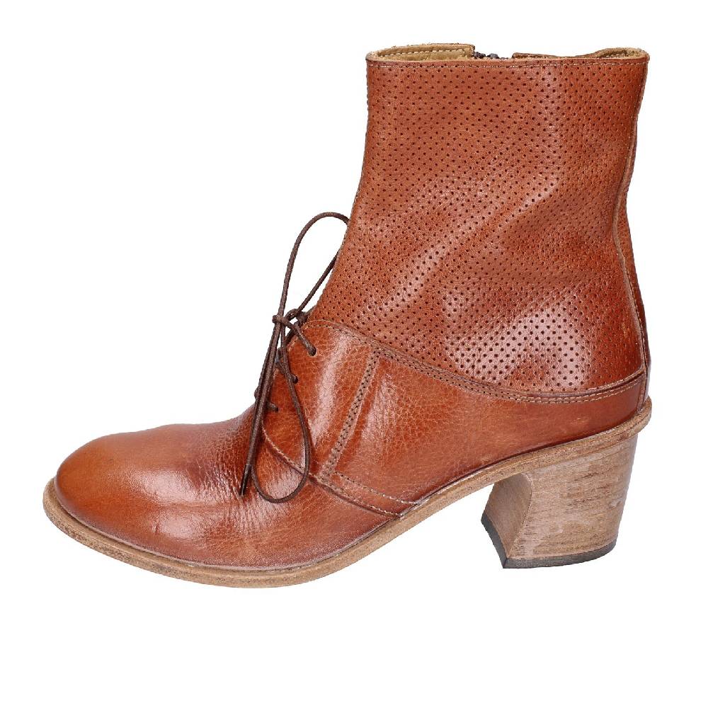 scarpe donna MOMA stivaletti marrone pelle 28403C VINTAGE EX394 Negozi Online