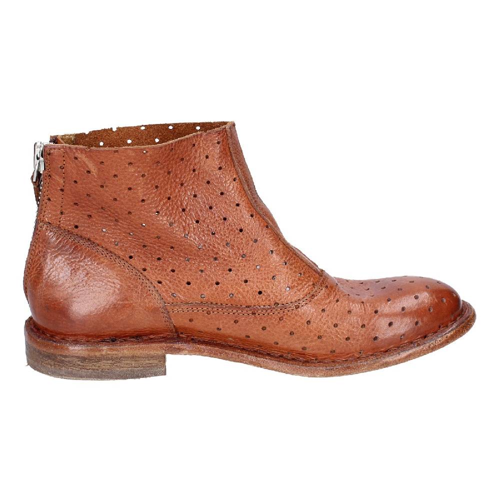 scarpe donna MOMA stivaletti marrone pelle 30403B VINTAGE EX399 Consegna Veloce