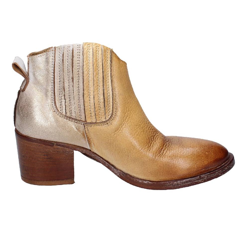 scarpe donna MOMA stivaletti marrone pelle 33403B VINTAGE EX402 Affare Del Giorno