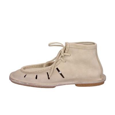 scarpe donna MOMA stivaletti marrone camoscio 1BS441-K0B BC823 Sottocosto