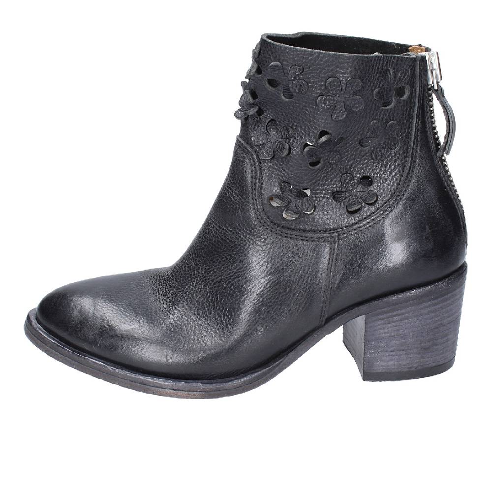 scarpe donna MOMA stivaletti nero pelle 33402C VINTAGE EX396 Convenienza