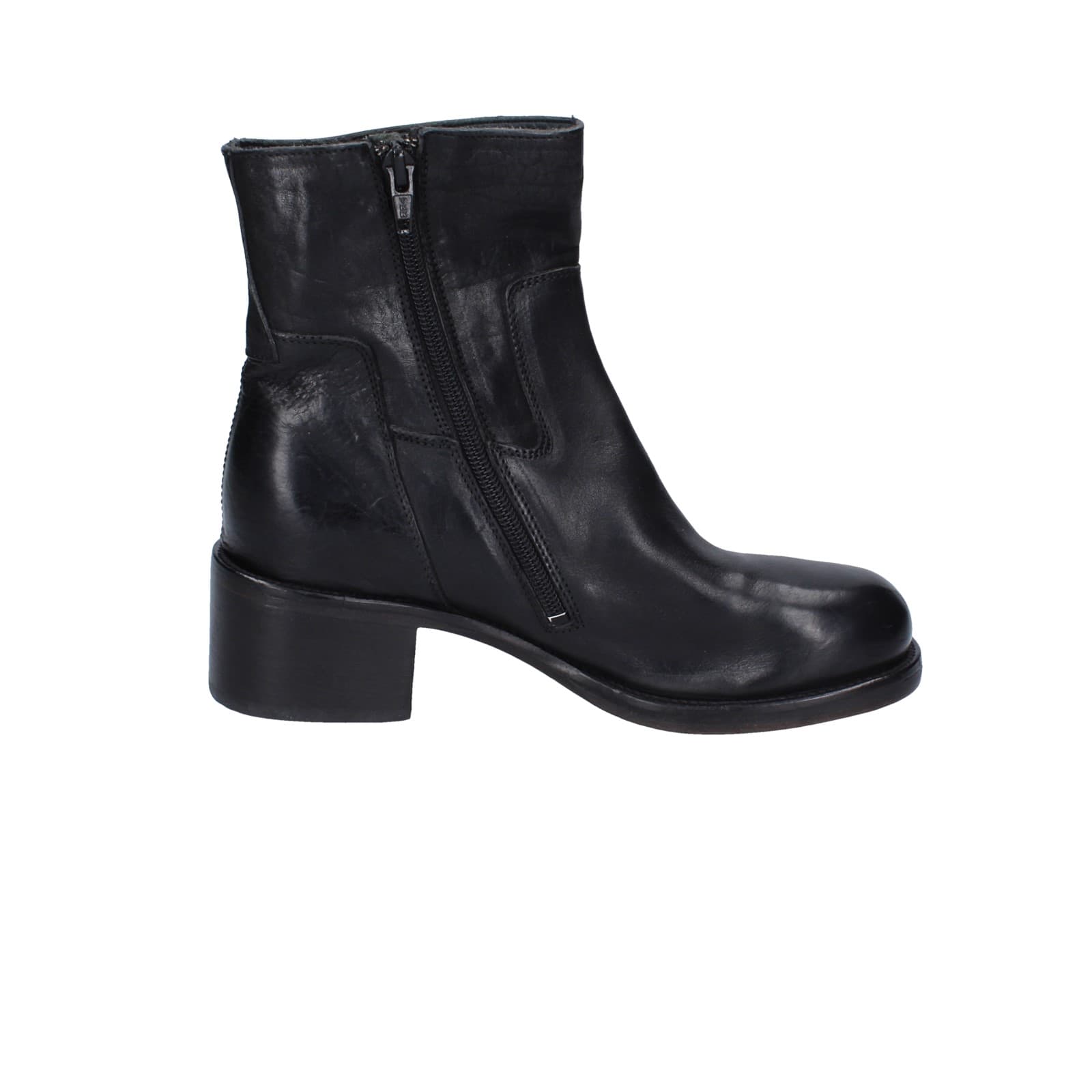 scarpe donna MOMA stivaletti nero pelle 72303C-CU EY498 Cyber Monday