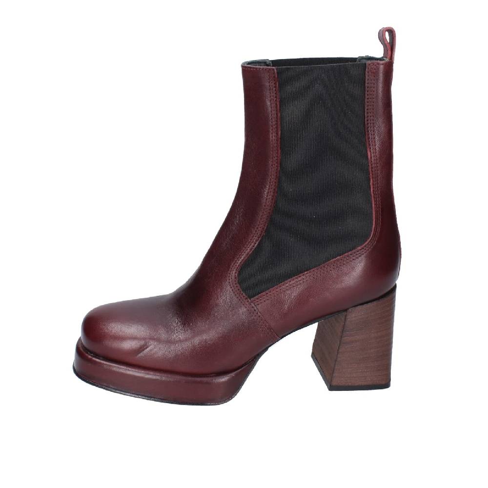 scarpe donna MOMA stivaletti bordeaux pelle 83302C EY534 Sconto