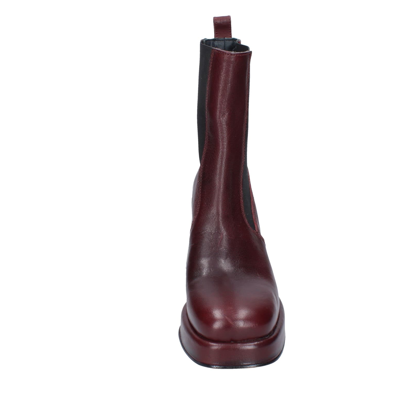 scarpe donna MOMA stivaletti bordeaux pelle 83302C EY534 Sconto