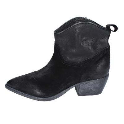 scarpe donna MOMA stivaletti nero camoscio pelle 1CW313 VINTAGE BD809 Offerta Pasqua
