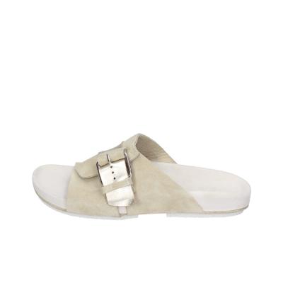 scarpe donna MOMA sandali beige camoscio pelle 1GS458-K0B BC831 Offerta Anniversario