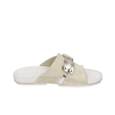 scarpe donna MOMA sandali beige camoscio pelle 1GS458-K0B BC831 Offerta Anniversario