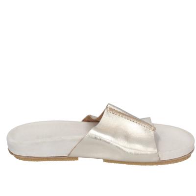 scarpe donna MOMA sandali oro pelle platino 1GS455-RA BC69 Vendita Economica