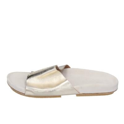 scarpe donna MOMA sandali oro pelle platino 1GS455-RA BC69 Vendita Economica