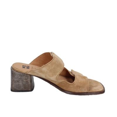 scarpe donna MOMA sandali marrone camoscio 1GS461 BC835 In Saldo