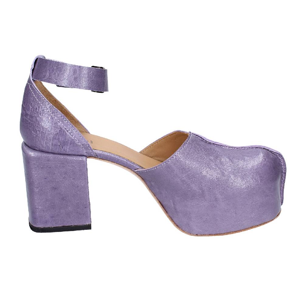 scarpe donna MOMA sandali viola pelle AGS445 EX374 Qualità