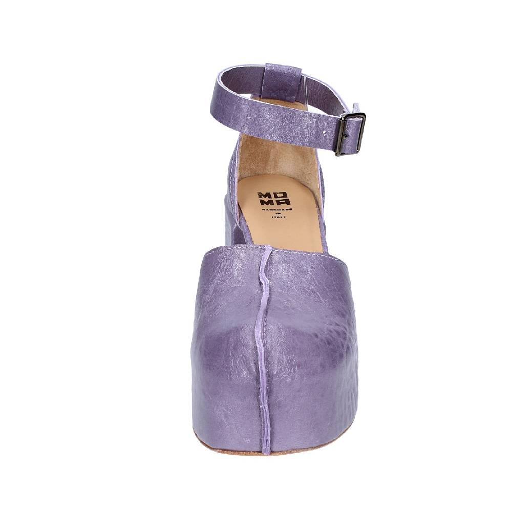 scarpe donna MOMA sandali viola pelle AGS445 EX374 Qualità