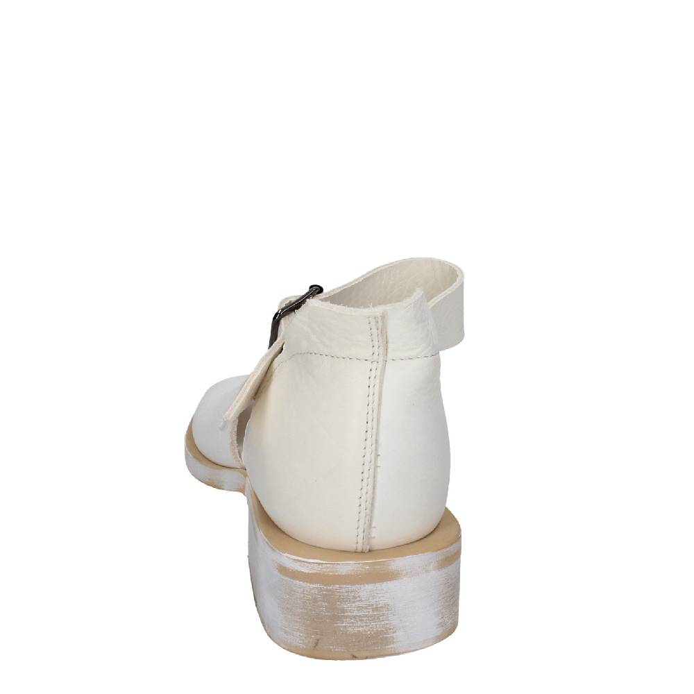 scarpe donna MOMA sandali bianco pelle oro 35403G VINTAGE EX403 Vendita
