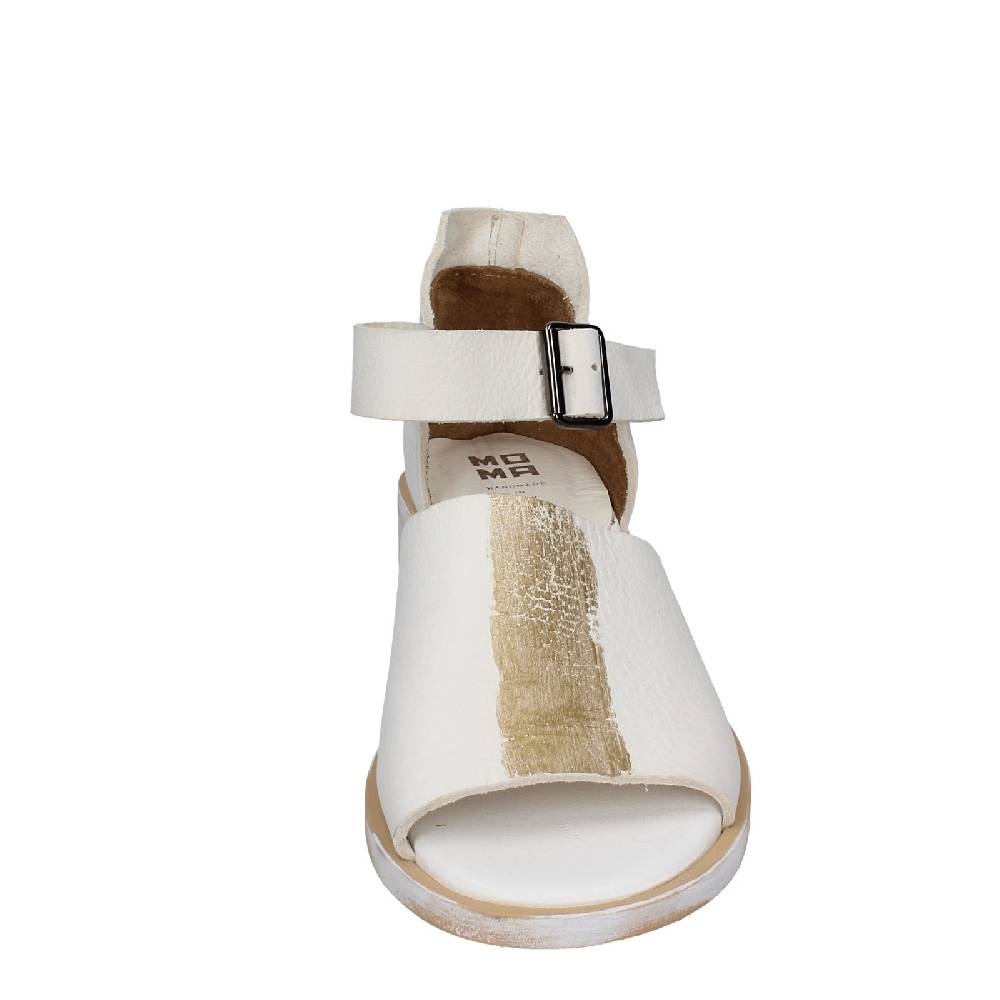 scarpe donna MOMA sandali bianco pelle oro 35403G VINTAGE EX403 Vendita