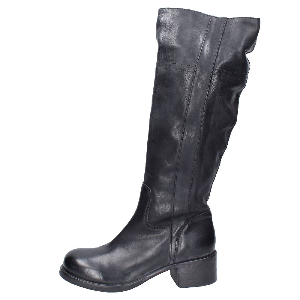 scarpe donna MOMA stivali nero pelle 72306D VINTAGE EX511 Spedizione Gratuita