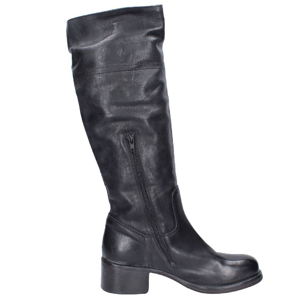 scarpe donna MOMA stivali nero pelle 72306D VINTAGE EX511 Spedizione Gratuita
