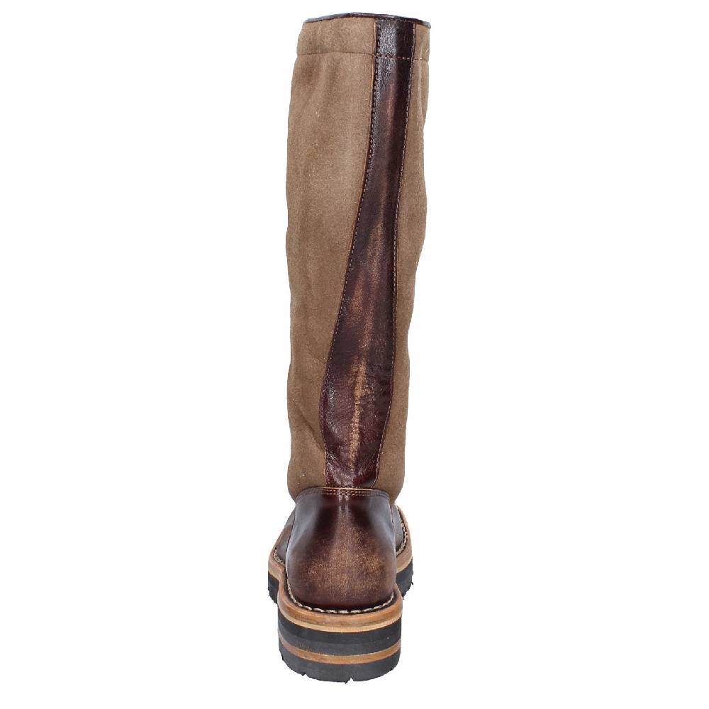 scarpe donna MOMA stivali marrone pelle camoscio 81304D VINTAGE EX514 Acquista Ora