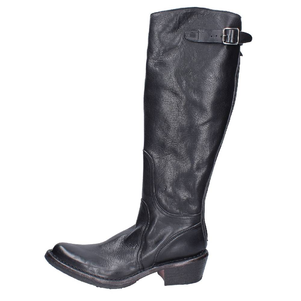 scarpe donna MOMA stivali nero pelle 77303D VINTAGE EX521 Promozione Limitata