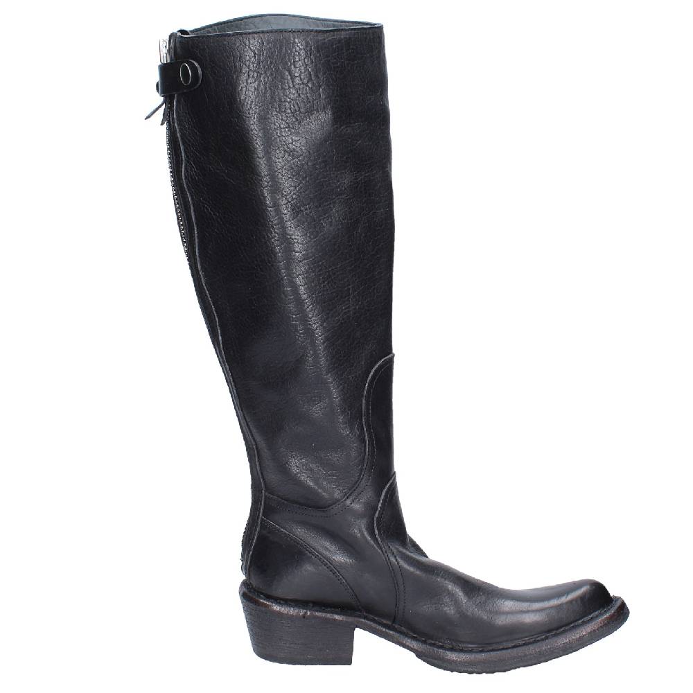 scarpe donna MOMA stivali nero pelle 77303D VINTAGE EX521 Promozione Limitata