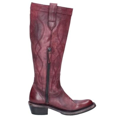 scarpe donna MOMA stivali bordeaux pelle 1DW308 VINTAGE BD927 Sottocosto