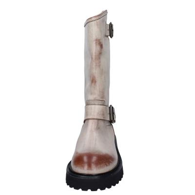 scarpe donna MOMA stivali marrone pelle beige 1DW340 VINTAGE BD924 Convenienza