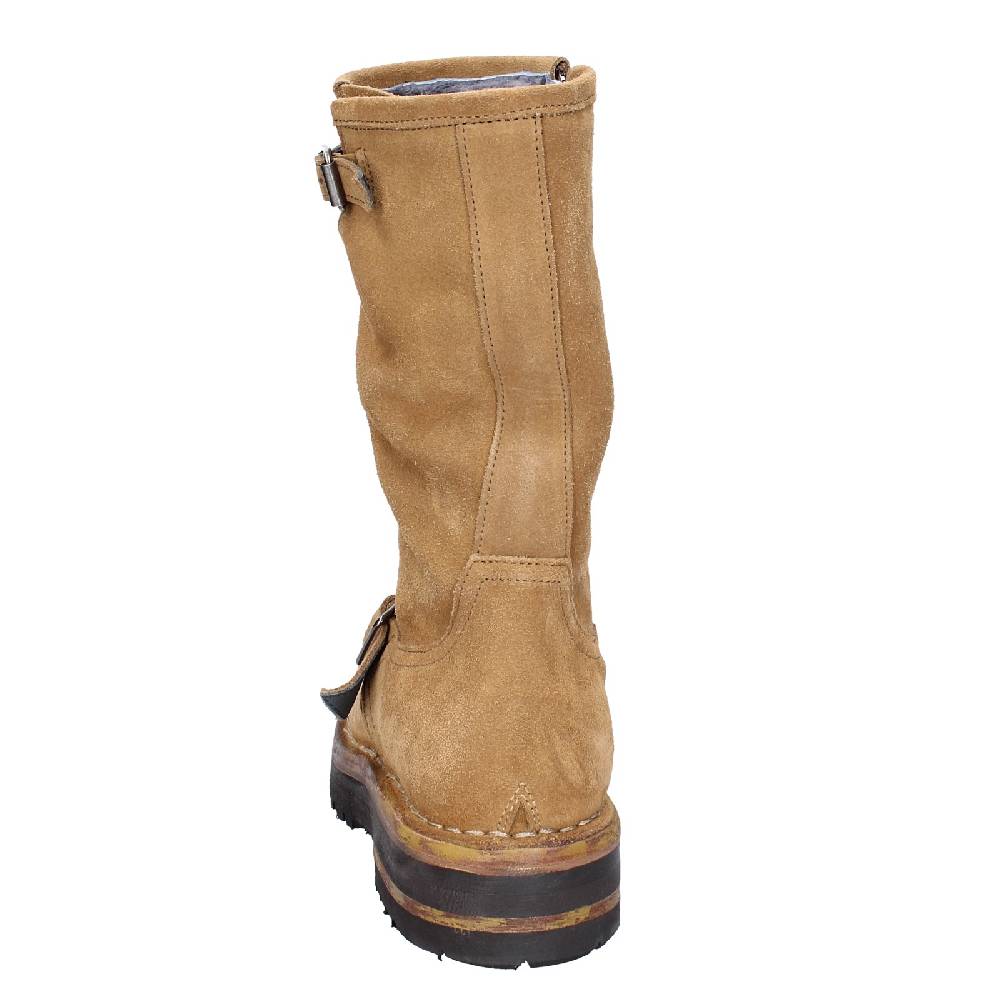 scarpe donna MOMA stivali marrone camoscio VINTAGE EX516 Presa