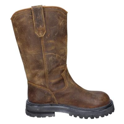 scarpe donna MOMA stivali marrone pelle camoscio 1DW358 VINTAGE BD925 Outlet