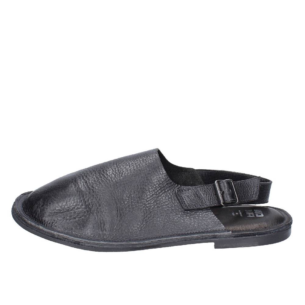 scarpe uomo MOMA sandali nero pelle 20401G VINTAGE EX392 Vendita Calda