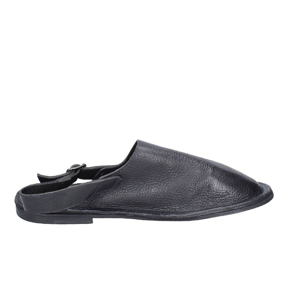 scarpe uomo MOMA sandali nero pelle 20401G VINTAGE EX392 Vendita Calda
