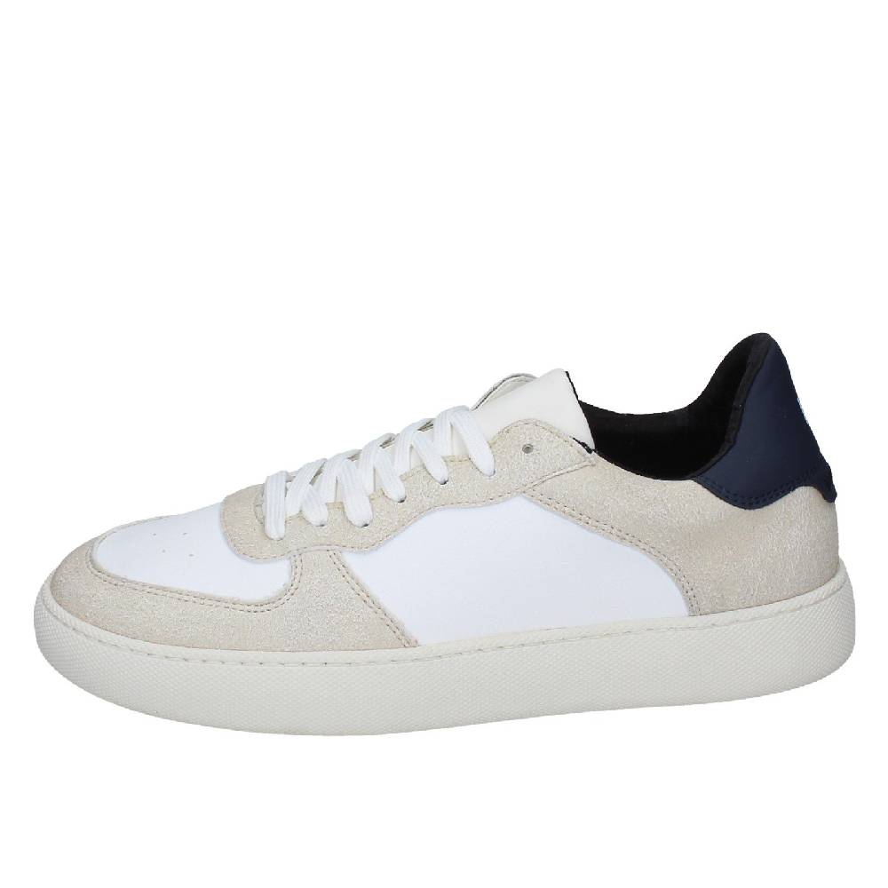 scarpe uomo NIRA RUBENS sandali bianco pelle beige camoscio EX195 Vendita Economica