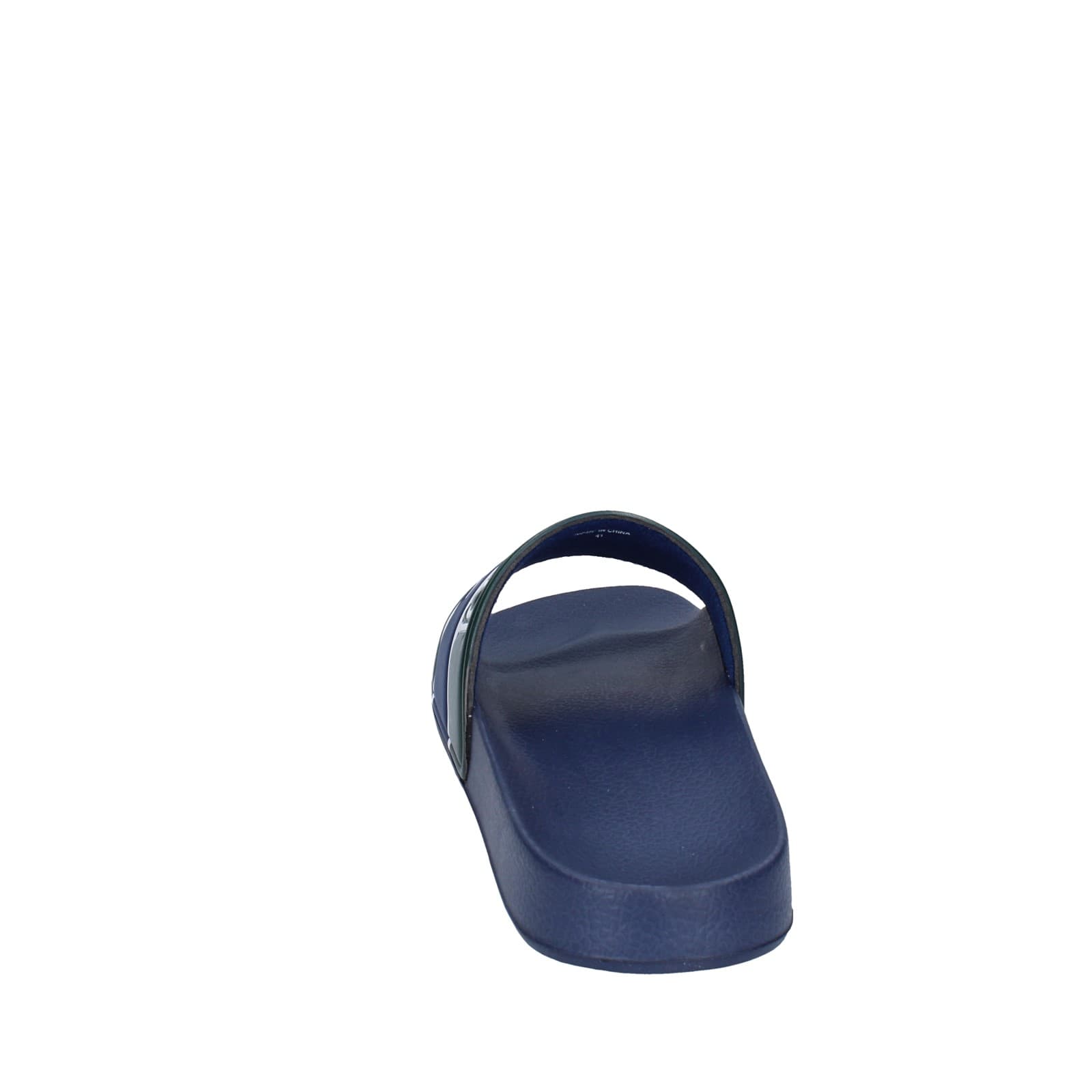scarpe uomo TRUSSARDI sandali blu plastica verde EY246 Saldi Di Fabbrica