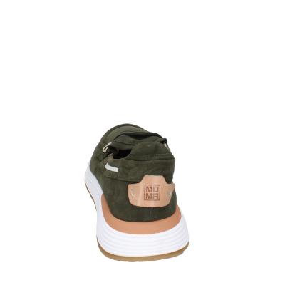 scarpe uomo MOMA mocassini verde camoscio 4FS413-CRPL BC87 In Linea