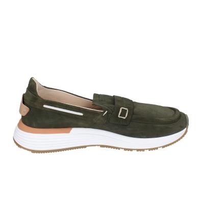 scarpe uomo MOMA mocassini verde camoscio 4FS413-CRPL BC87 In Linea