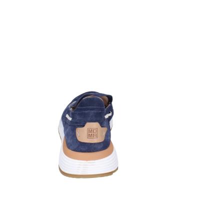 scarpe uomo MOMA mocassini blu camoscio 4FS413-CRPG BC818 Italy