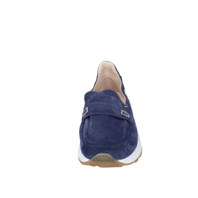 scarpe uomo MOMA mocassini blu camoscio 4FS413-CRPG BC818 Italy