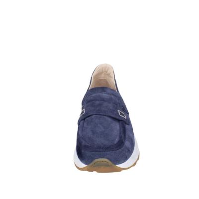 scarpe uomo MOMA mocassini blu camoscio 4FS413-CRPG BC773 Italia
