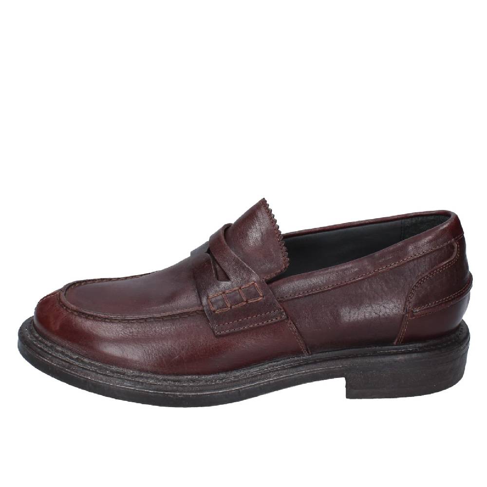 scarpe uomo MOMA mocassini marrone pelle 65305E EY516 In Linea