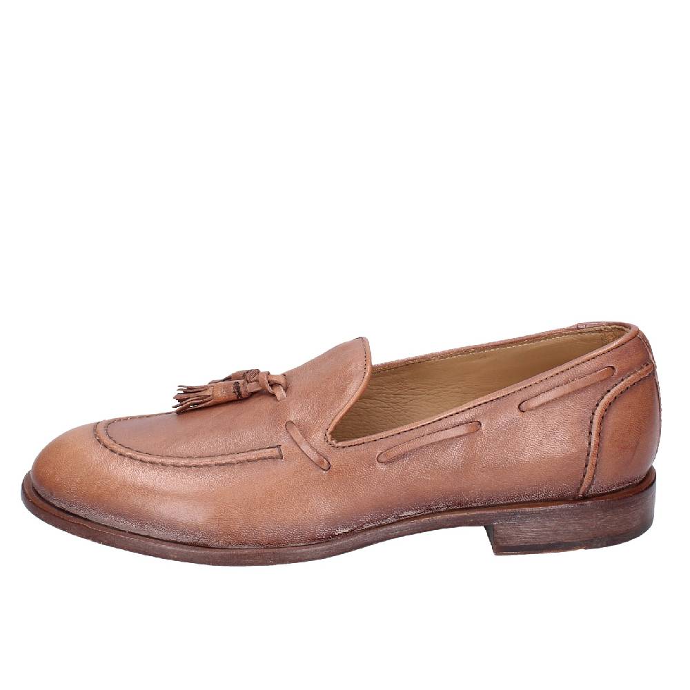 scarpe uomo MOMA mocassini marrone pelle 2FS410 VINTAGE EX375 Nuovo
