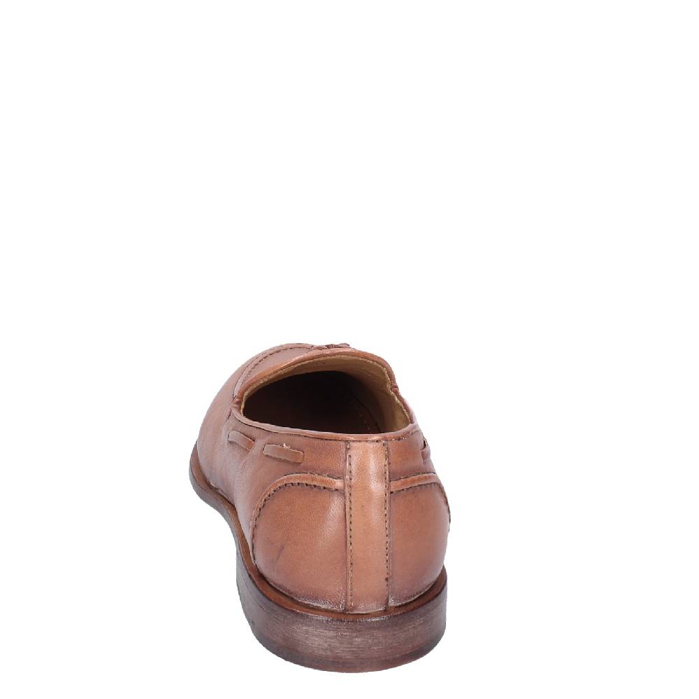 scarpe uomo MOMA mocassini marrone pelle 2FS410 VINTAGE EX375 Nuovo