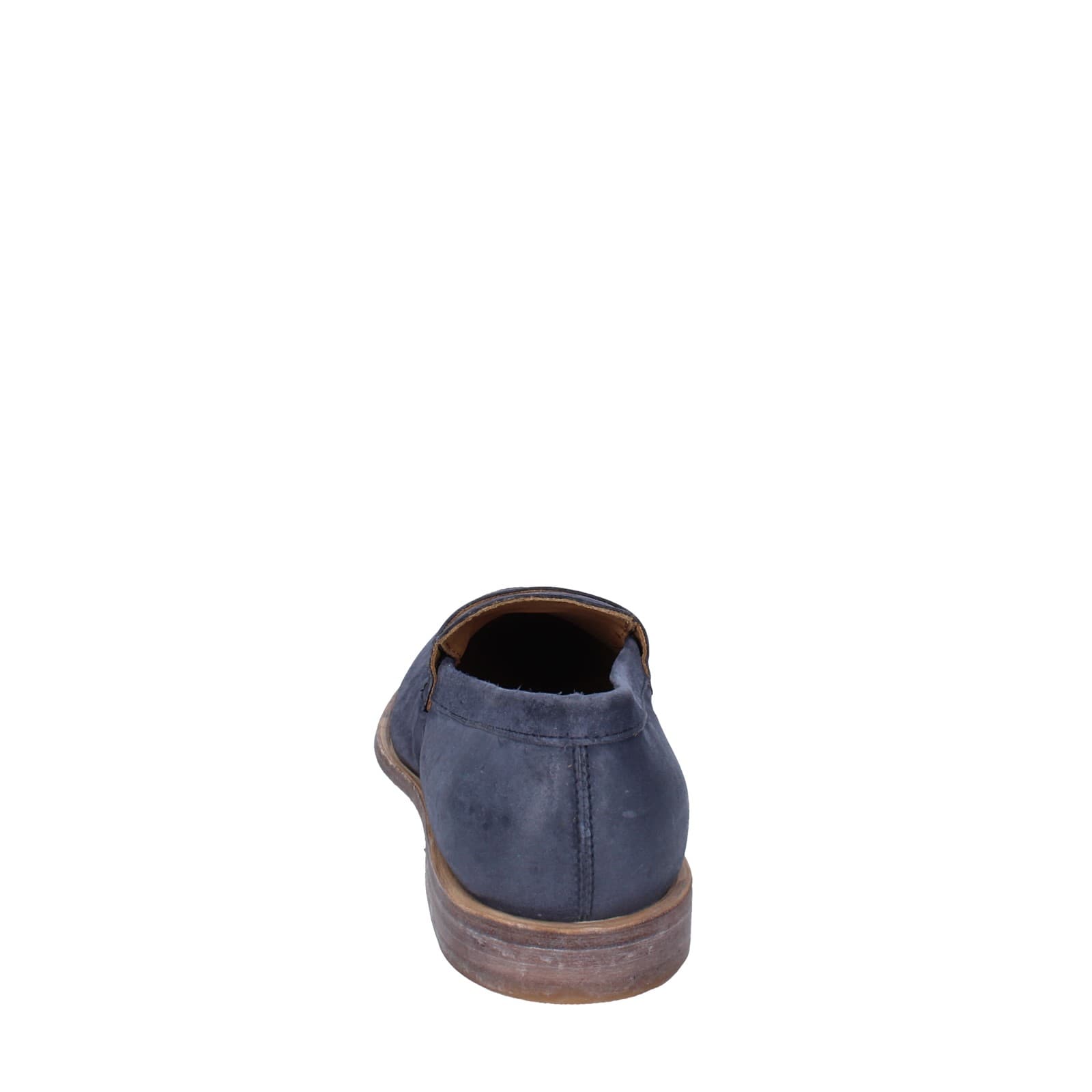 scarpe uomo MOMA mocassini blu camoscio 2E5449-OW EY425 Qualità