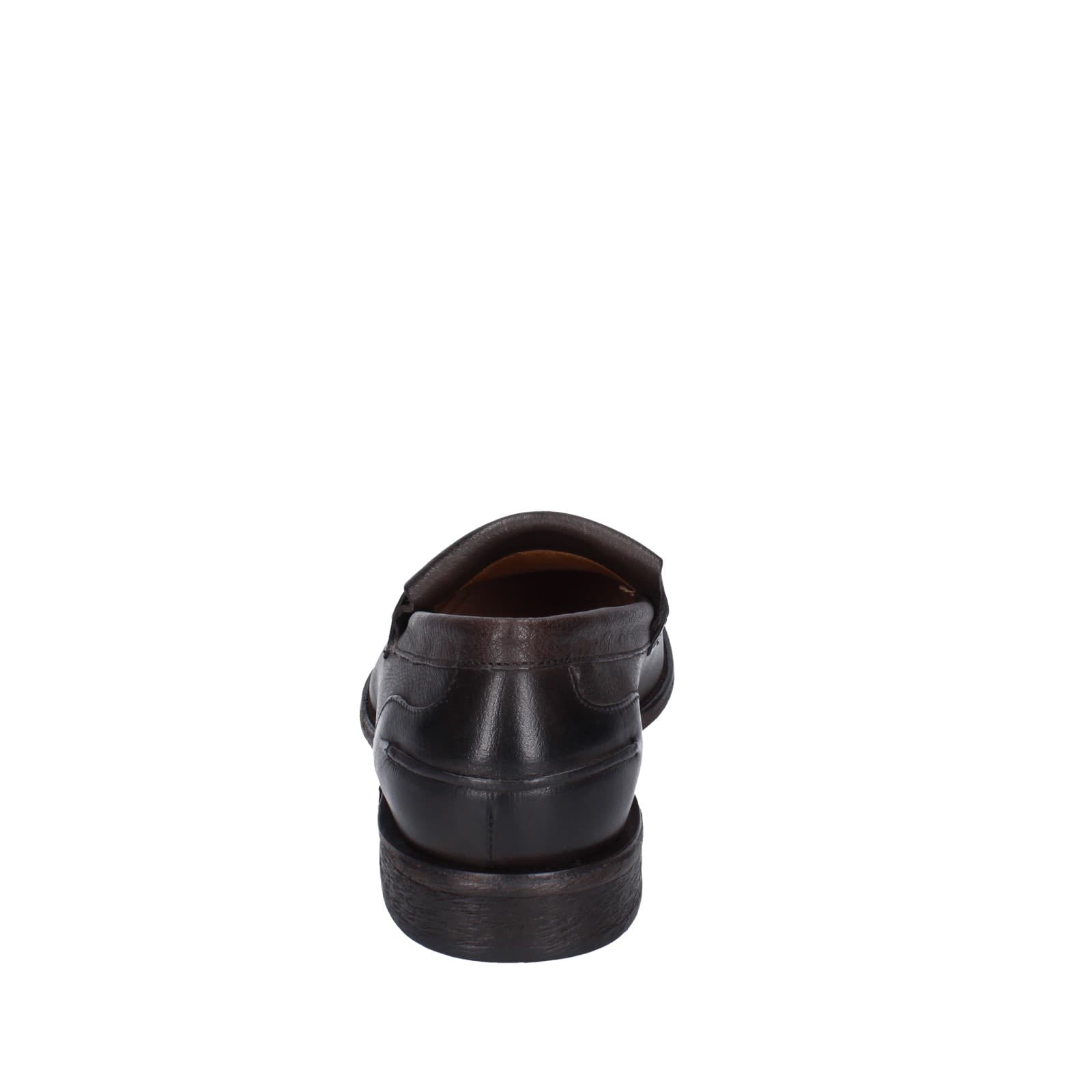 scarpe uomo MANIFATTURE ETRUSCHE mocassini marrone pelle EZ835 Spedizione Gratuita