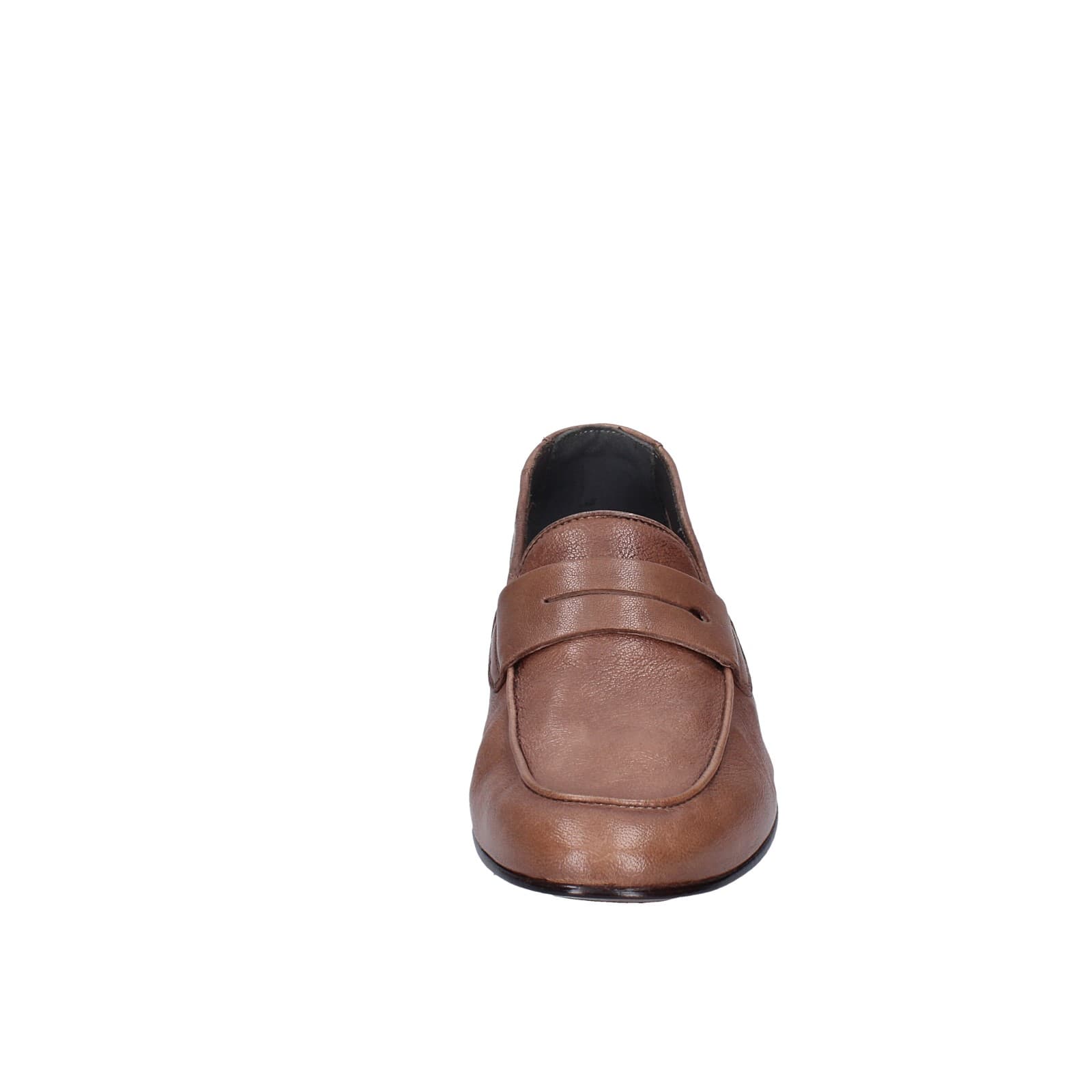 scarpe uomo POLLINI mocassini marrone pelle EY34 Qualità Garantita